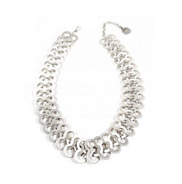 Fish Scales Pewter Necklace Haystacks