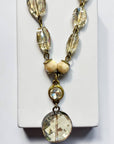 Ava Capri Necklace Avery champagne and fancy ivory 20" necklace with pendant