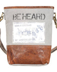 Clea Ray Canvas Bags & Clothing Bags Be Heard Shoulder Bag