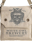 Clea Ray Canvas Bags & Clothing Bags WHITE OWL BREWERY SHOULDER/CROSSBODY BAG