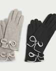 Haystacks Glove Piped Bow Trim Gloves