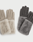 Haystacks Gradient Fur Suede Gloves