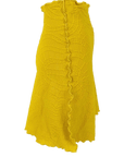Haystacks Jacquard Knit Bias Ceylon Yellow Mateya Matelasse Jacquard Knit Bias Skirt