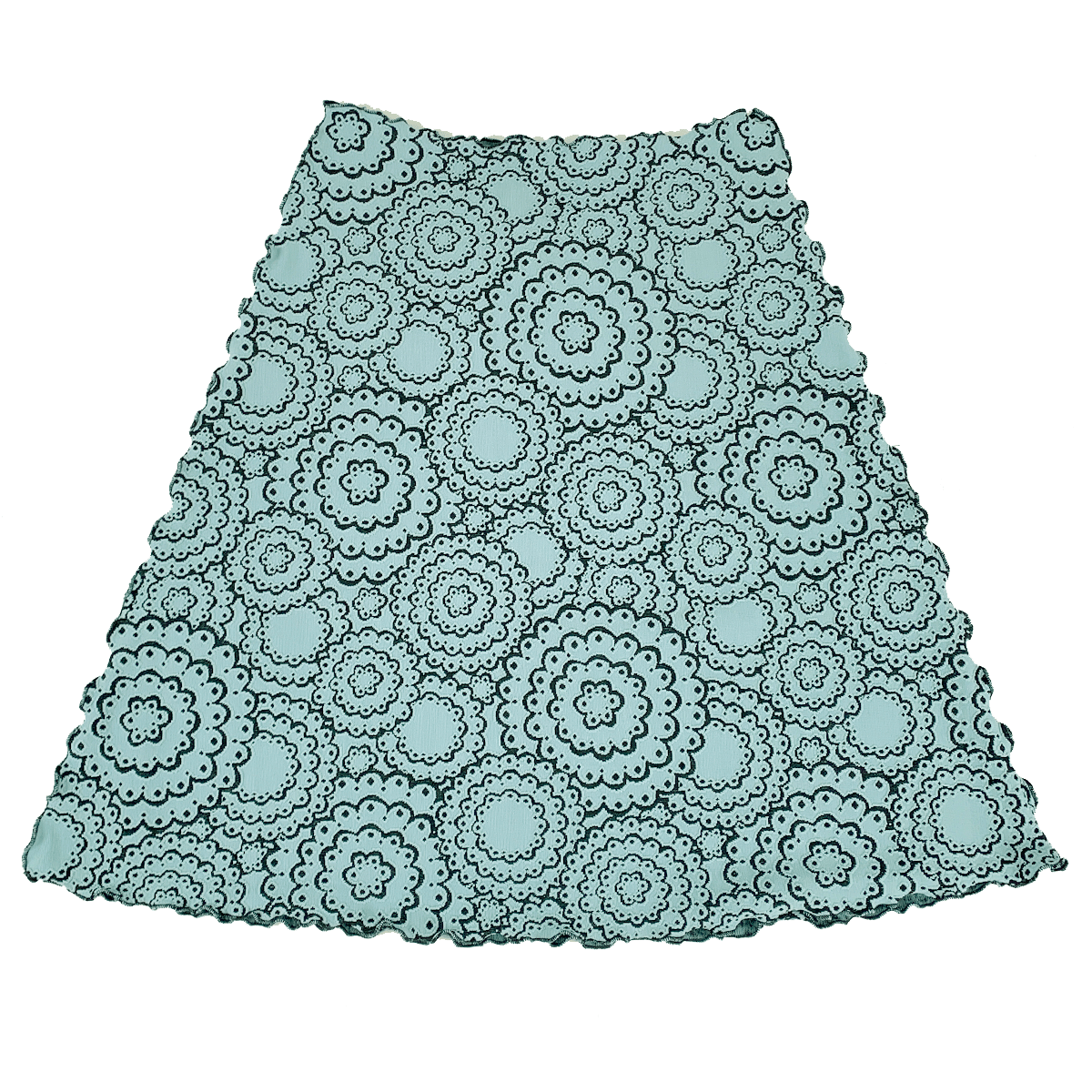 Tourmaline Doily Jacquard Knit Bias Skirt – Haystacks