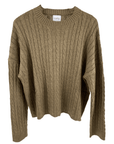 Haystacks One Size/Free Size Everything Cable Knit Sweater - Desert Taupe