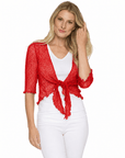 Haystacks shawl Lightweight Knit Cross Front Shrug - Mango