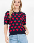 Haystacks Sweater Navy / Small/Medium Short Sleeve Strawberry Sweater
