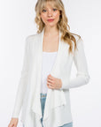 Haystacks Sweater Olivia Open Front Waterfall Cardigan