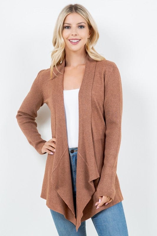 アパルトモン ◆CHASER DRAPE FRONT CARDIGAN Easy Linen Drape-Front Cardigan | Garnet Hill