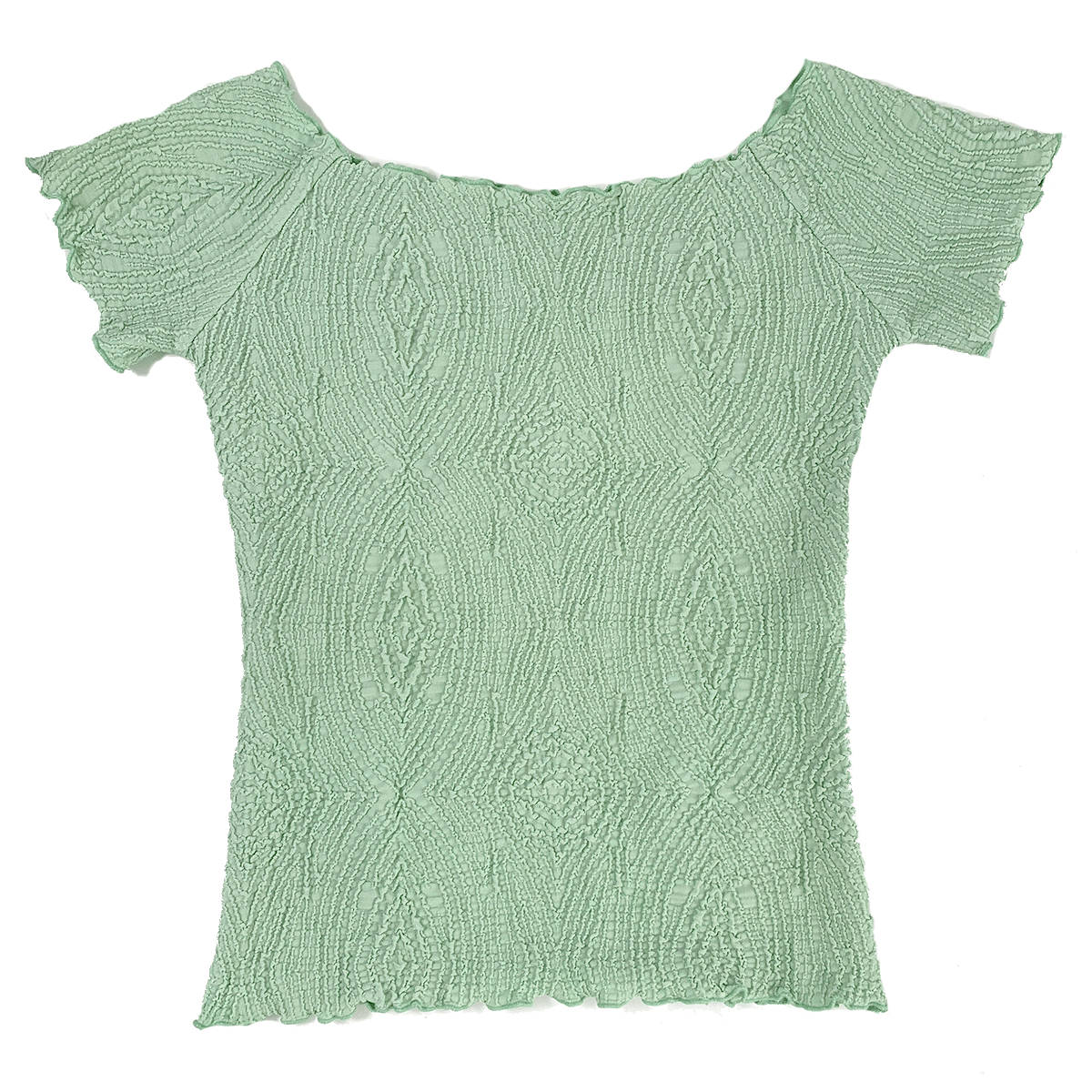 Haystacks top Cameo Green Plan Textured Ballet Top