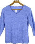 Haystacks top Cornflower Fluence Surreal Textured Top