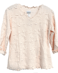 Haystacks top Creole Pink Lyrac Surreal Textured Top