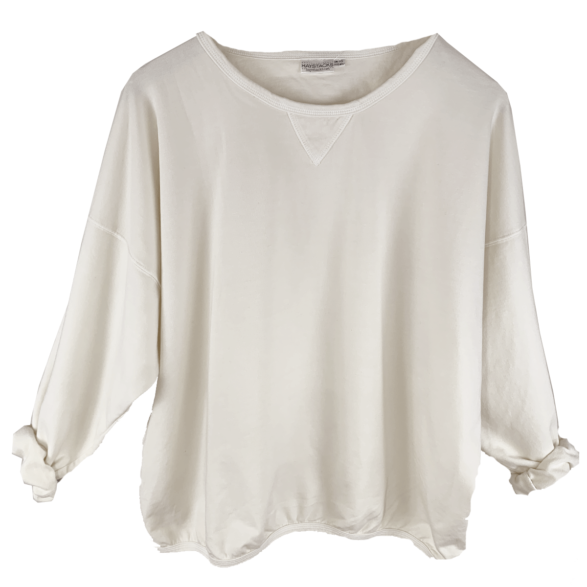 Haystacks top One Size/Free Size Leelanau Cotton Terry Boxy Sweatshirt (DRAFT