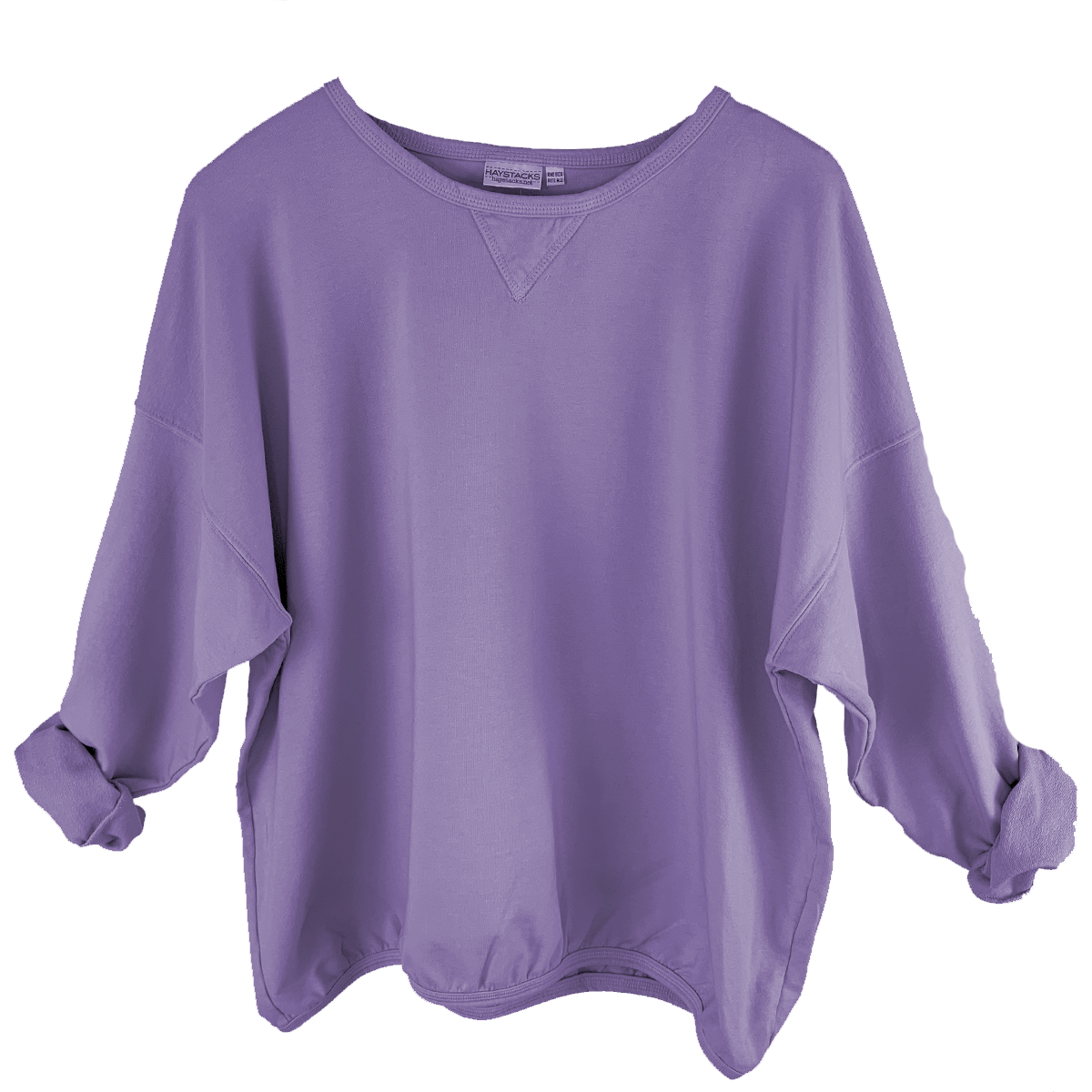 Leelanau Cotton Terry Boxy Sweatshirt (Thistle) Leelanau Cotton Terry Boxy Sweatshirt (Thistle)