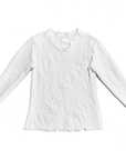Haystacks top White Amuleto Surreal Textured Top