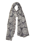 Nusantara Medallion Print Sheer Wool Stole