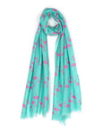 Nusantara Pink Flamingo Cotton Modal Printed Scarf