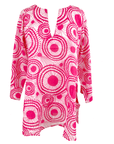 Nusantara top East Indies 100% Cotton Kurti Top - Red Orbit