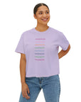 Printify T-Shirt Cascade Logo Boxy Tee (Print Fresh)