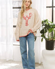 Sweet Generis Sweater Large / Ecru Lovely Lobster Pullover