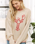 Sweet Generis Sweater Lovely Lobster Pullover