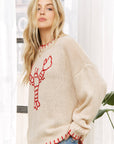 Sweet Generis Sweater Lovely Lobster Pullover