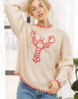 Sweet Generis Sweater Lovely Lobster Pullover
