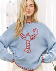 Sweet Generis Sweater Lovely Lobster Pullover