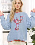 Sweet Generis Sweater Lovely Lobster Pullover