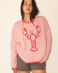 Sweet Generis Sweater Pink / Extra Small Festive Lobster Pullover