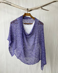 Tanami Poncho Lilac Popcorn Knit Poncho Biasa