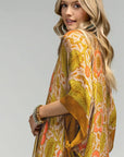 Urbanista Kimono FLOWER/RETRO Vintage Floral Print Kimono
