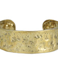 ZAD Forged From Gold Textured Cuff Bracelet