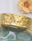 ZAD Forged From Gold Textured Cuff Bracelet