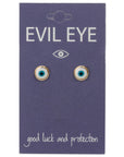 ZAD jewelry Purifying White Eye Gold Post Earrings
