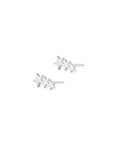 ZAD jewelry Silver 3 Stars Post Earring