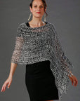 Cheppu From Himalaya Poncho One Size / Black and White The Cheppu Shrug