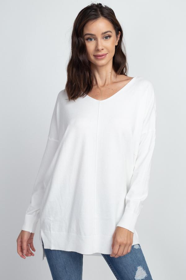 Dreamers top Off White / Small/Medium Dreamers Basic Sweater - Lots of Colors!