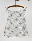 Haystacks skirt Off White Lince Metallic Detail Knit Bias Skirt