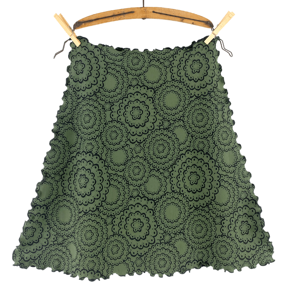 Thyme Doily Jacquard Knit Bias Skirt – Haystacks