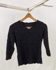Haystacks top Black Fluence Textured Surreal Top