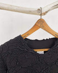Haystacks top Black Fluence Textured Surreal Top