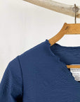 Haystacks top Navy Pentagono Textured Surreal Top