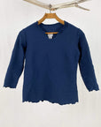 Haystacks top Navy Pentagono Textured Surreal Top