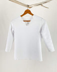 Haystacks top White Bally Primo Textured Surreal Top