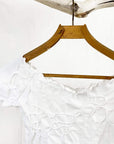 Haystacks top White Conduit Brazilian Textured Ballet Top