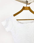 Haystacks top White Crinkle Brazilian Textured Ballet Top
