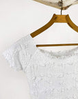 Haystacks top White Lyrac Brazilian Textured Ballet Top