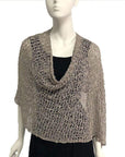 Lost River Poncho Grey Popcorn Knit Poncho - More Colors!