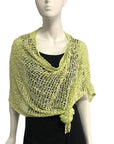 Lost River Poncho Honeydew Popcorn Knit Poncho - More Colors!